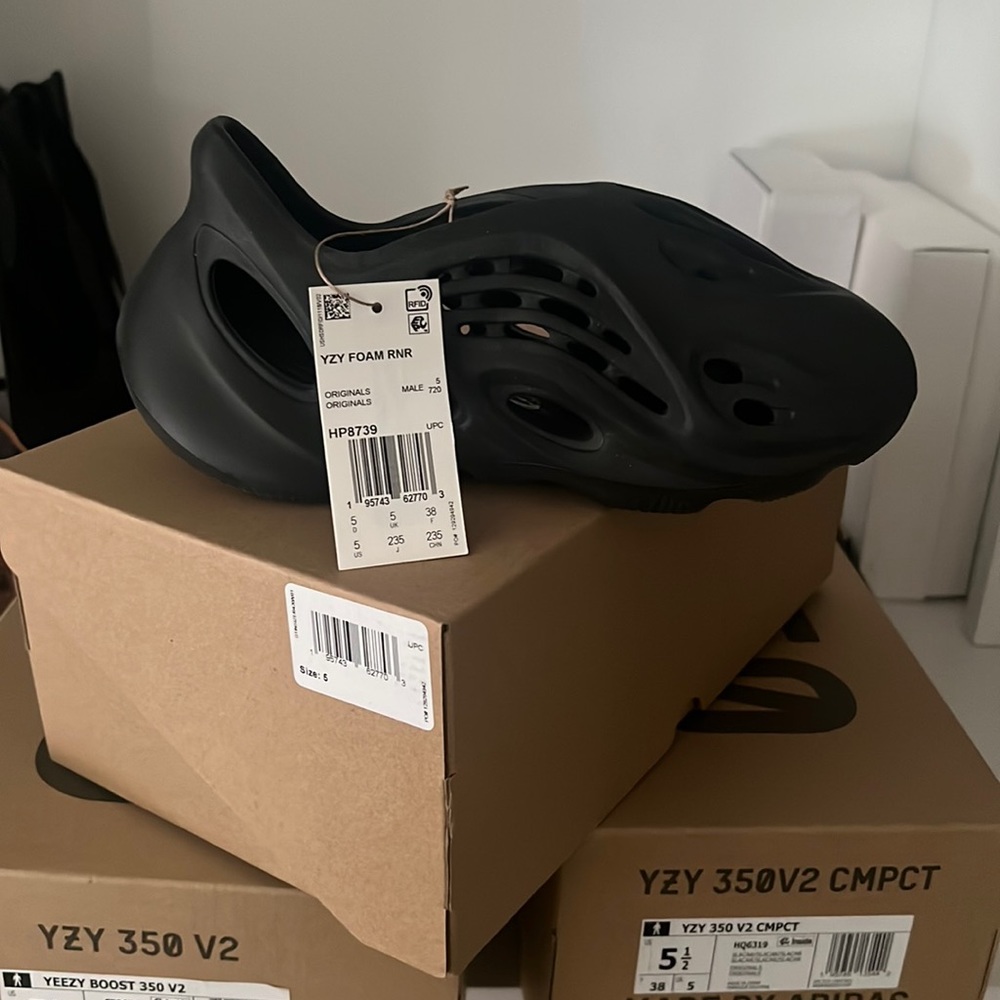 The adidas Yeezy foam.